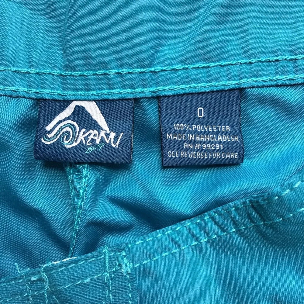 Kanu Surf Breeze Aqua Cargo Pockets Board Shorts - Size 0 - Picture 3 of 7